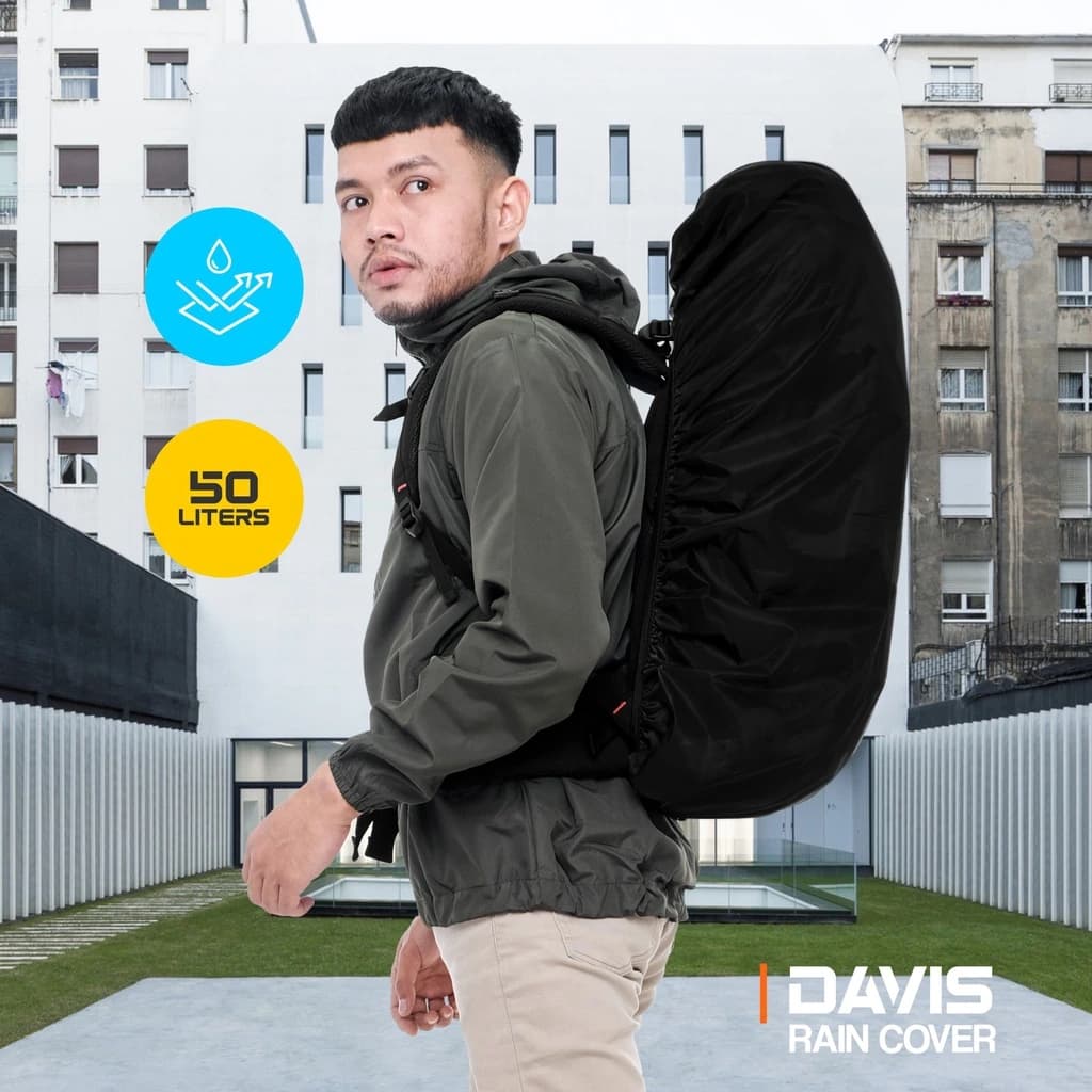 Mr Mads - Davis Rain Cover for Bag - Kover Hujan untuk Tas - Coating Waterproof Outdoor