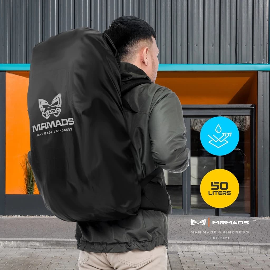 Mr Mads - Davis Rain Cover for Bag - Kover Hujan untuk Tas - Coating Waterproof Outdoor