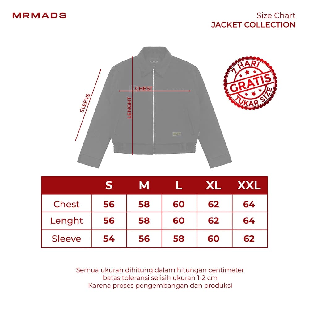 Mr Mads - Ramone Jacket Oversize Boxy Cut - Black