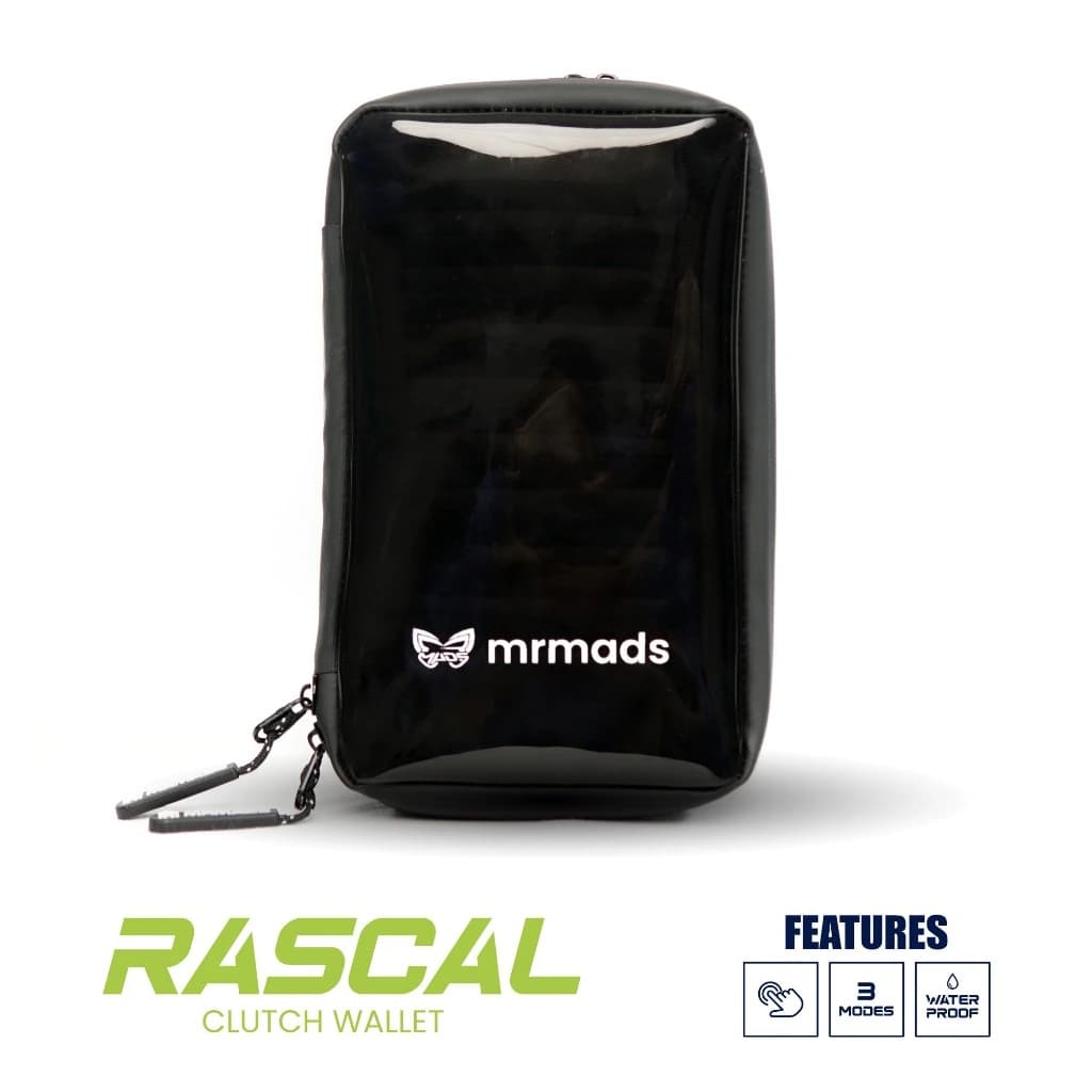 Mr Mads - Rascal Clutch Bag - 3 in 1 Hanging Wallet Neck Wallet Sling Bag - Dompet Gantung Leher HP Tas Selempang Tas Konser Multifungsi