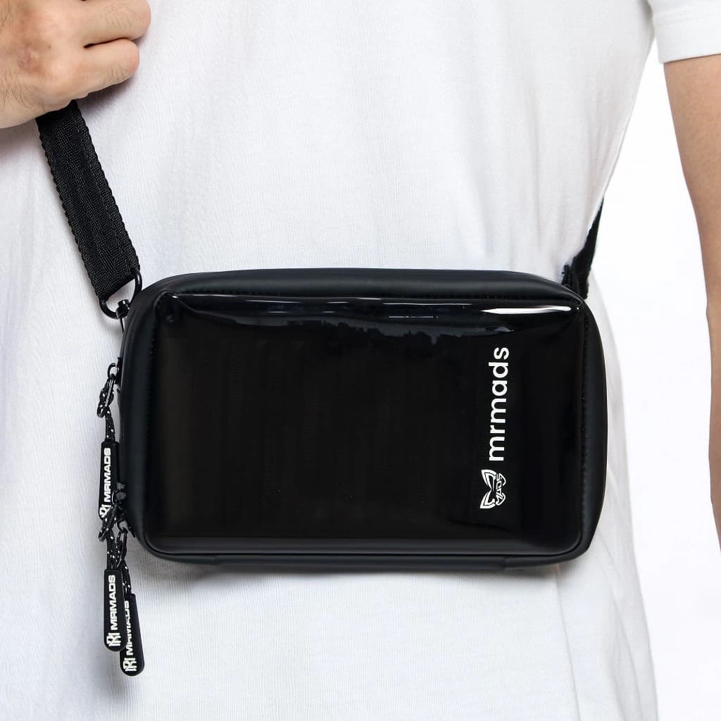 Mr Mads - Rascal Clutch Bag - 3 in 1 Hanging Wallet Neck Wallet Sling Bag - Dompet Gantung Leher HP Tas Selempang Tas Konser Multifungsi