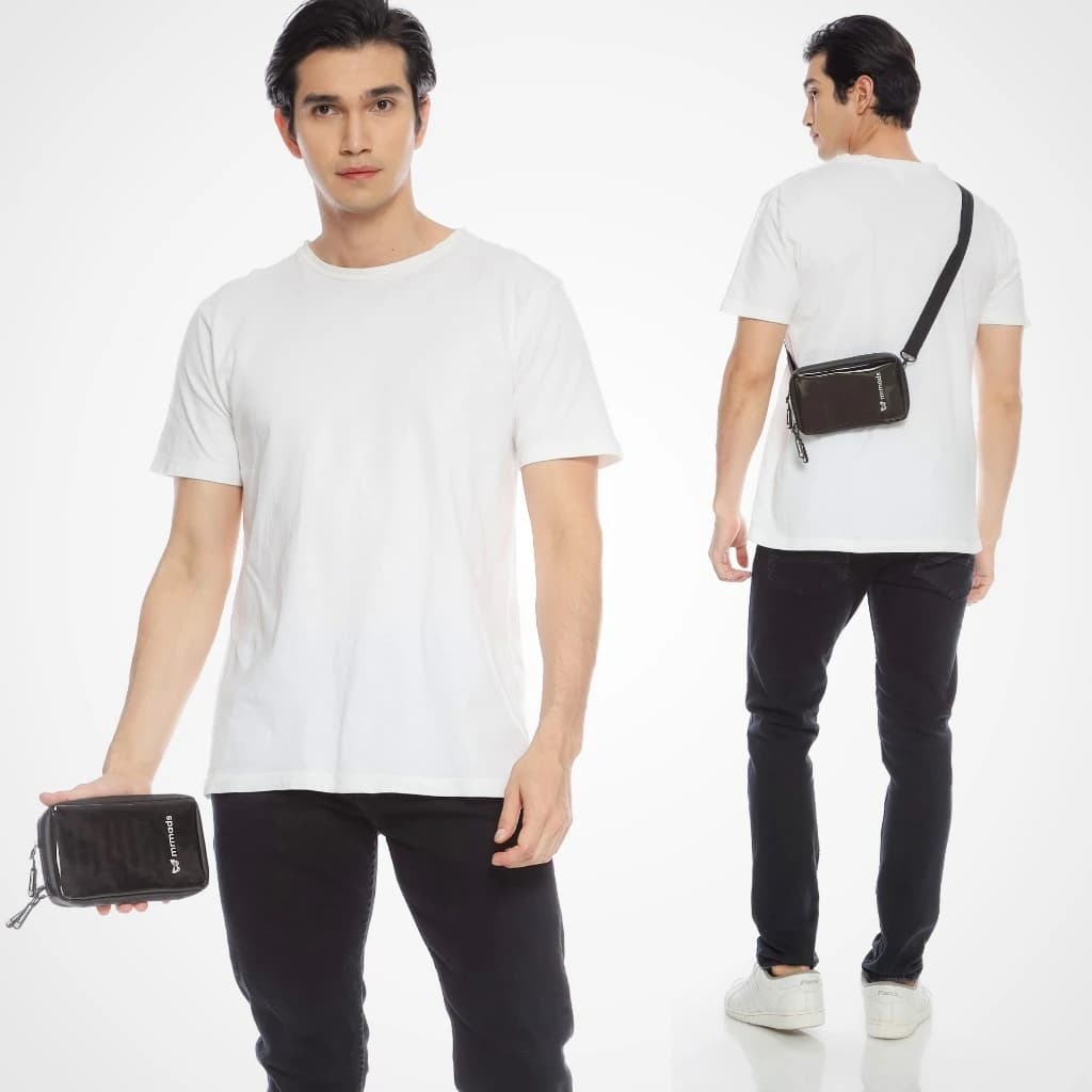 Mr Mads - Rascal Clutch Bag - 3 in 1 Hanging Wallet Neck Wallet Sling Bag - Dompet Gantung Leher HP Tas Selempang Tas Konser Multifungsi