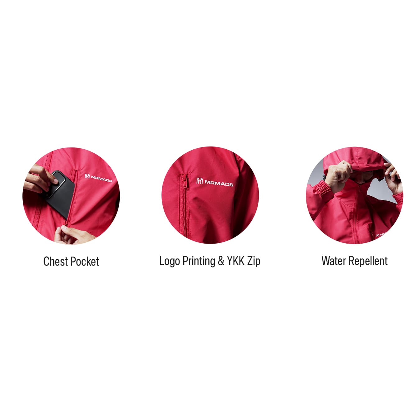 Mr Mads - Jacket Reinhard - Red - Jacket Water Resistant Modern Stylish