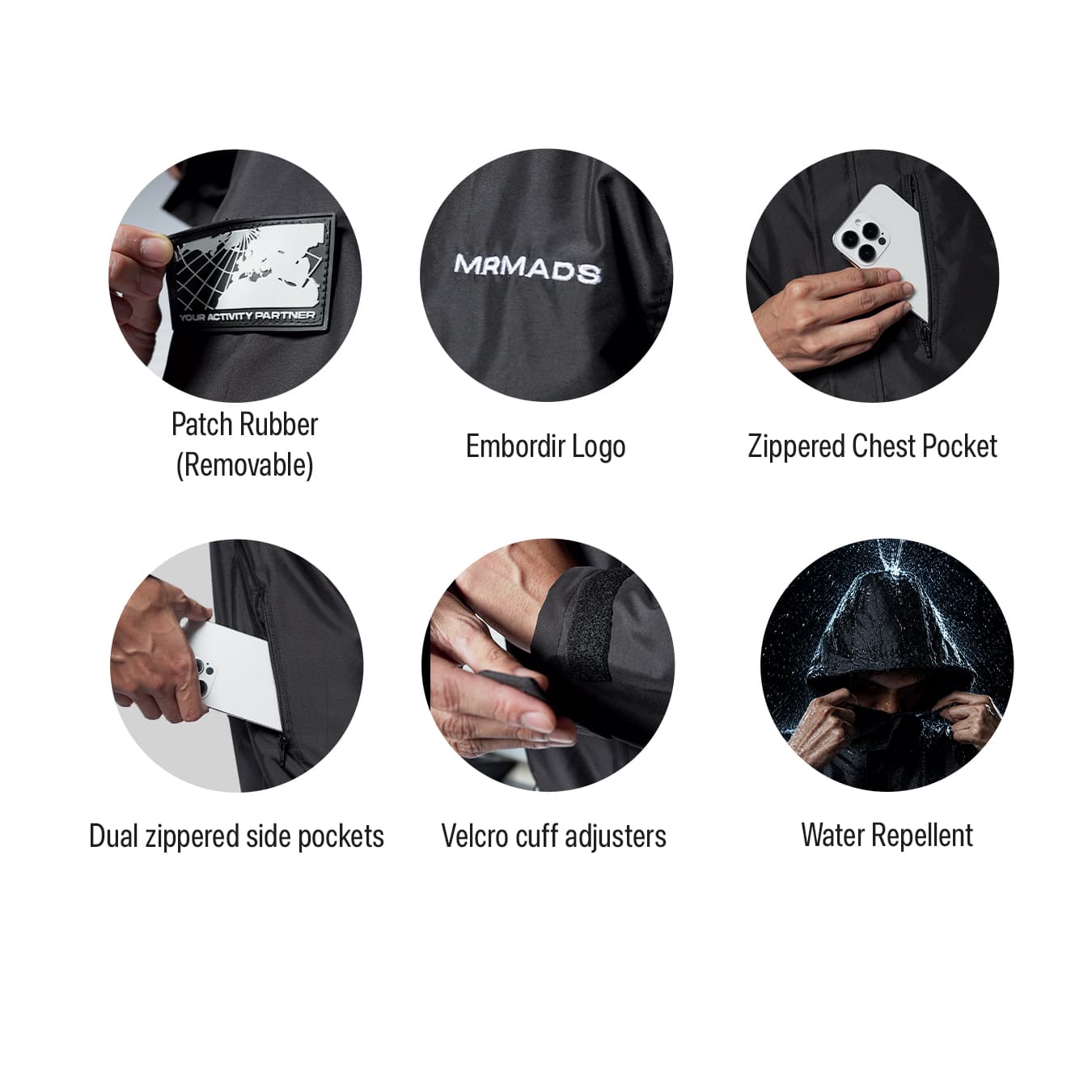 Mr Mads - Jacket Reinhard Pro - Black - Jacket Water Repellent Modern Stylish