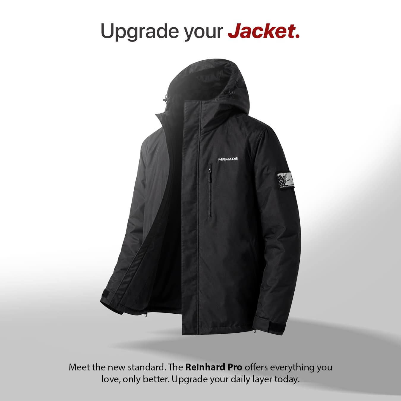 Mr Mads - Jacket Reinhard Pro - Black - Jacket Water Repellent Modern Stylish
