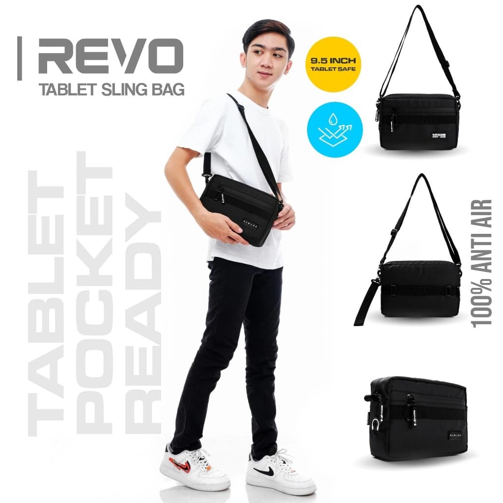 Mr Mads - Revo Clutch Bag - Sling Bag Pouch Pria Wanita (Unisex) - Waterproof