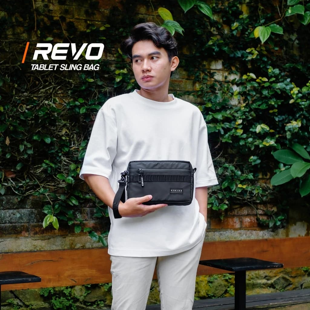 Mr Mads - Revo Clutch Bag - Sling Bag Pouch Pria Wanita (Unisex) - Waterproof