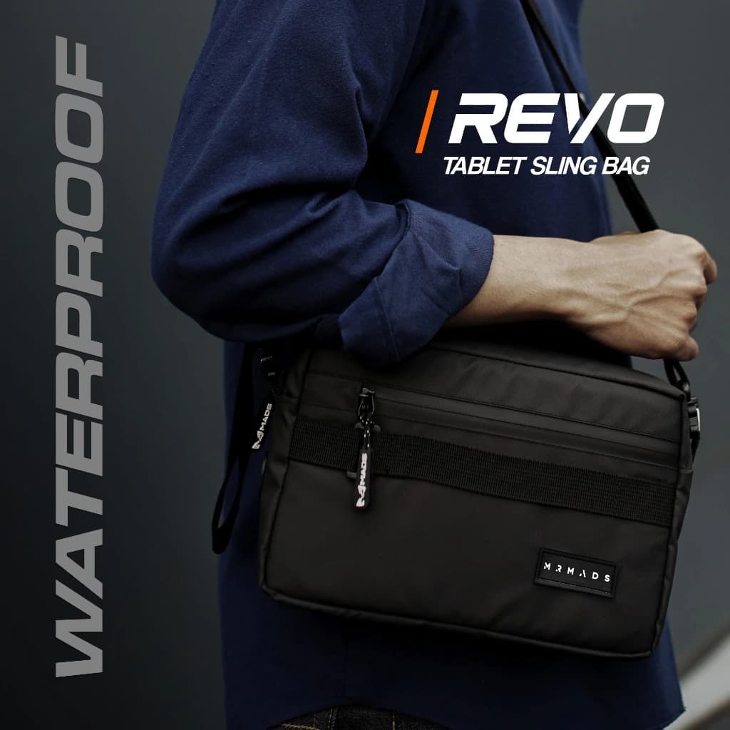 Mr Mads - Revo Clutch Bag - Sling Bag Pouch Pria Wanita (Unisex) - Waterproof