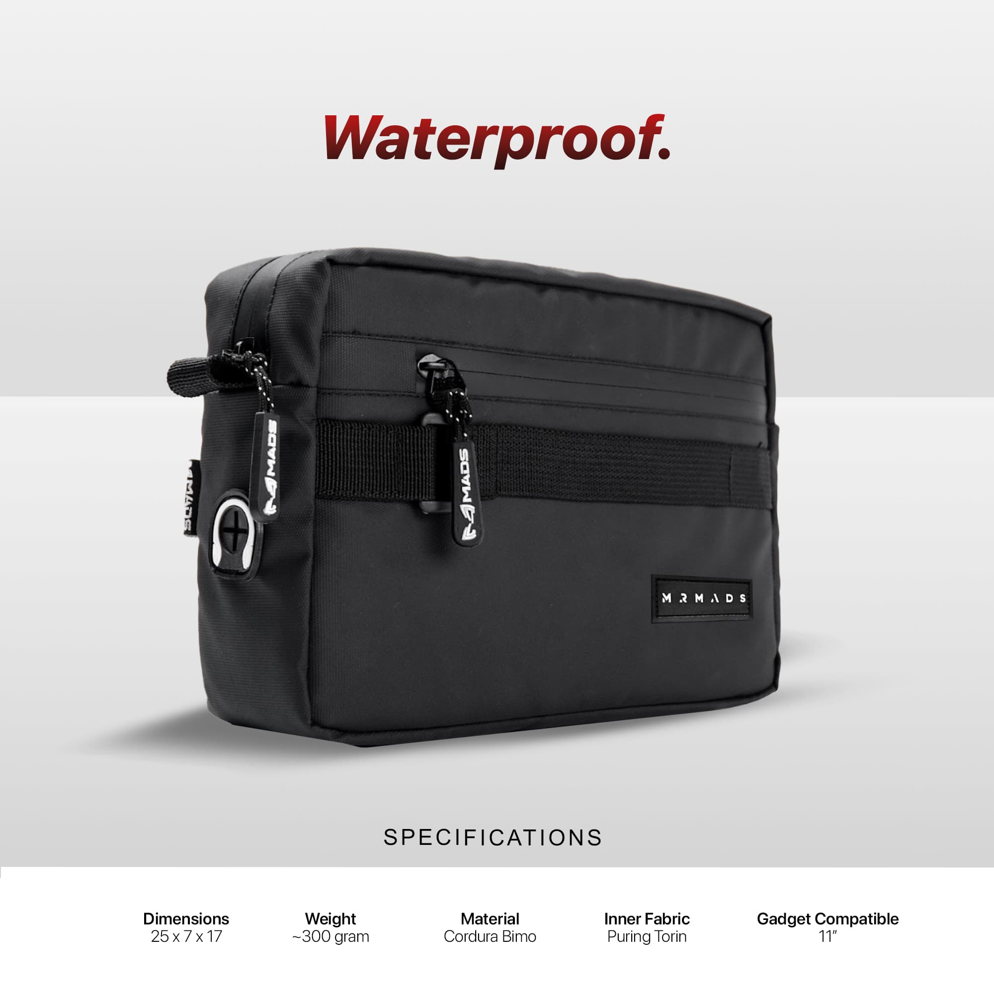 Mr Mads - Revo Clutch Bag - Sling Bag Pouch Pria Wanita (Unisex) - Waterproof