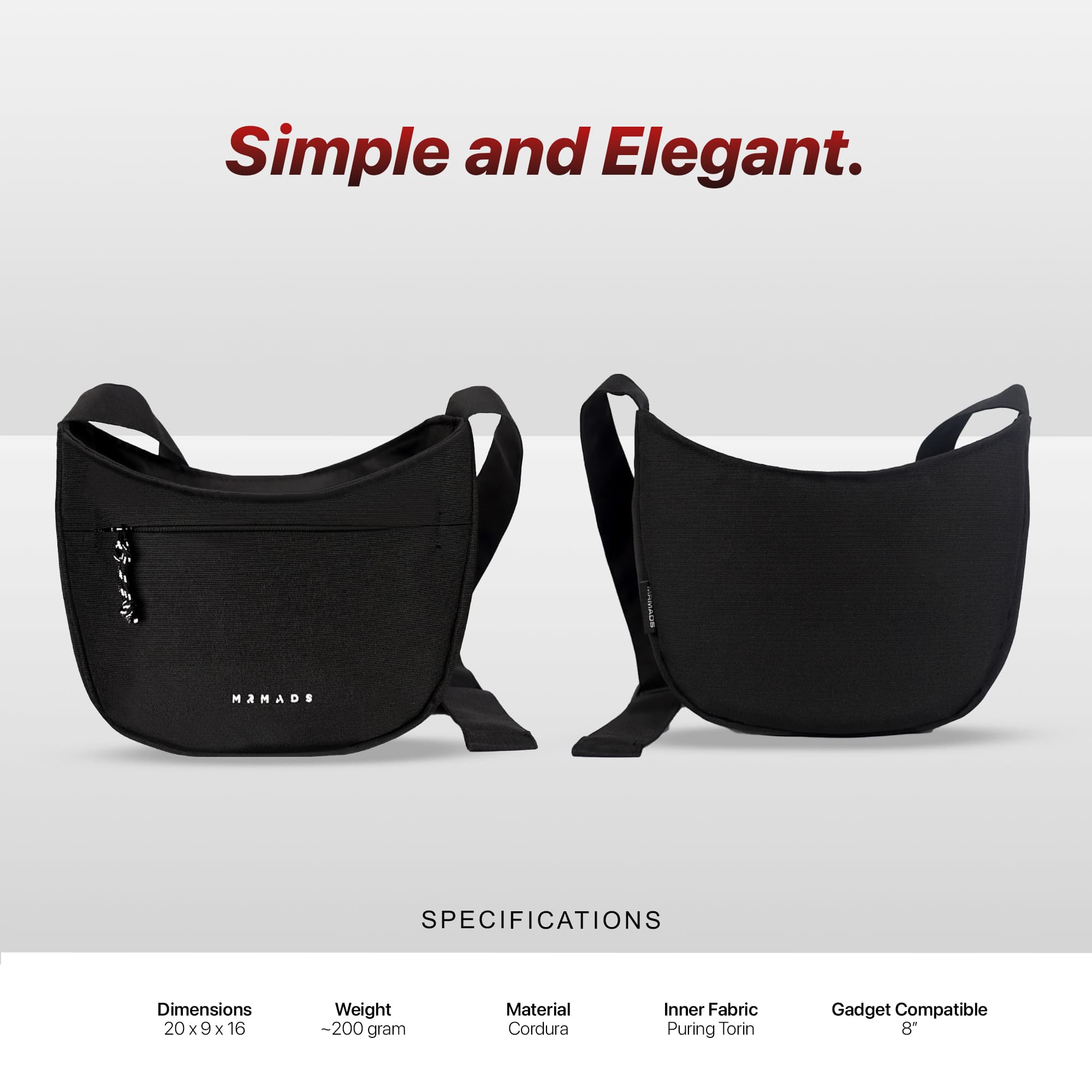 Mr Mads - Ridley Sling Bag Tas Selempang  Pria crossbody & shoulder bags