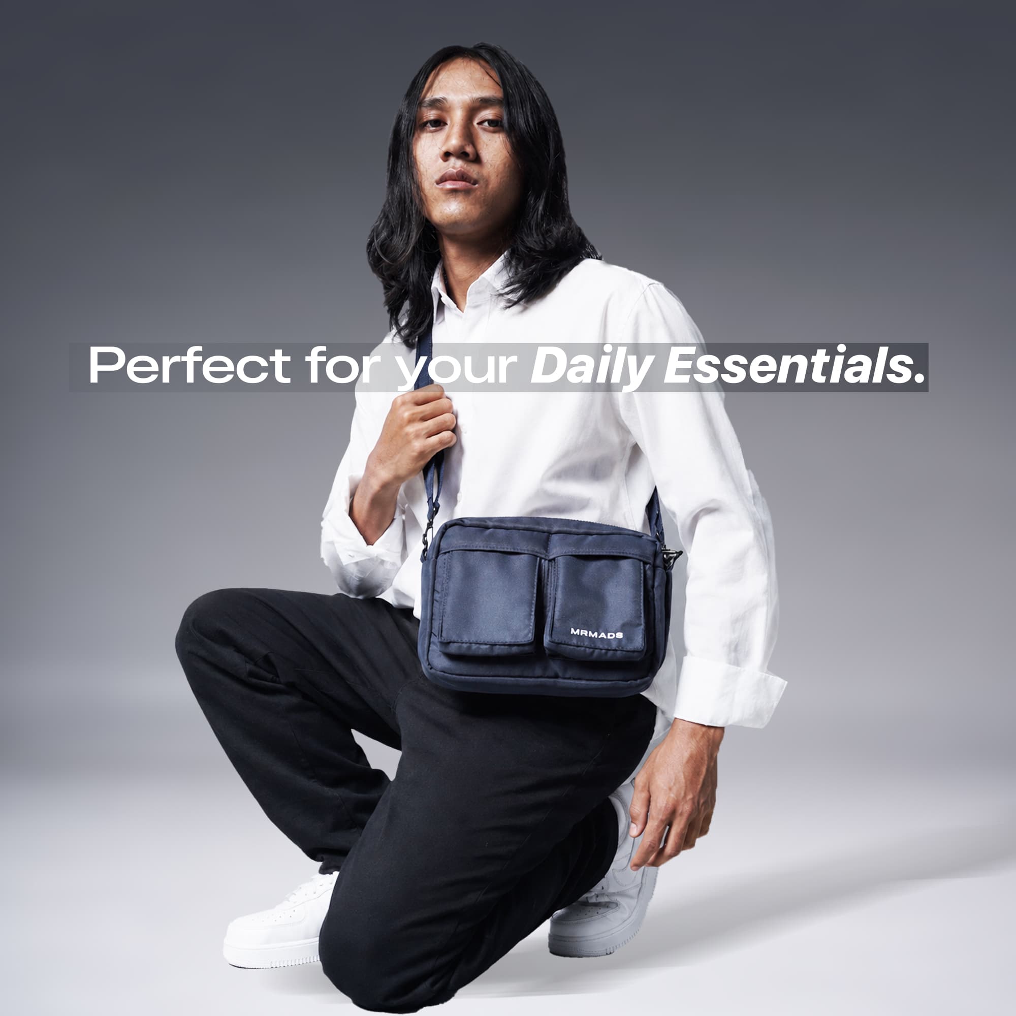 Mr Mads - Rover Sling Bag - Tas Selempang Pria Daily Multifungsi Waterproof Kapasitas 3,2L