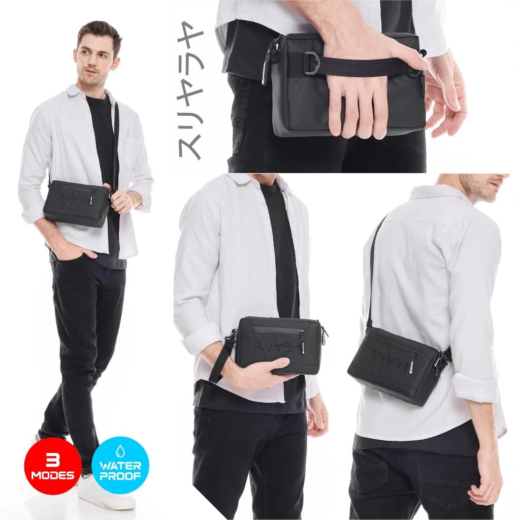 MR MADS - Tas Selempang Pria "SAIGO" Clutch Bag - Sling Bag Waterproof