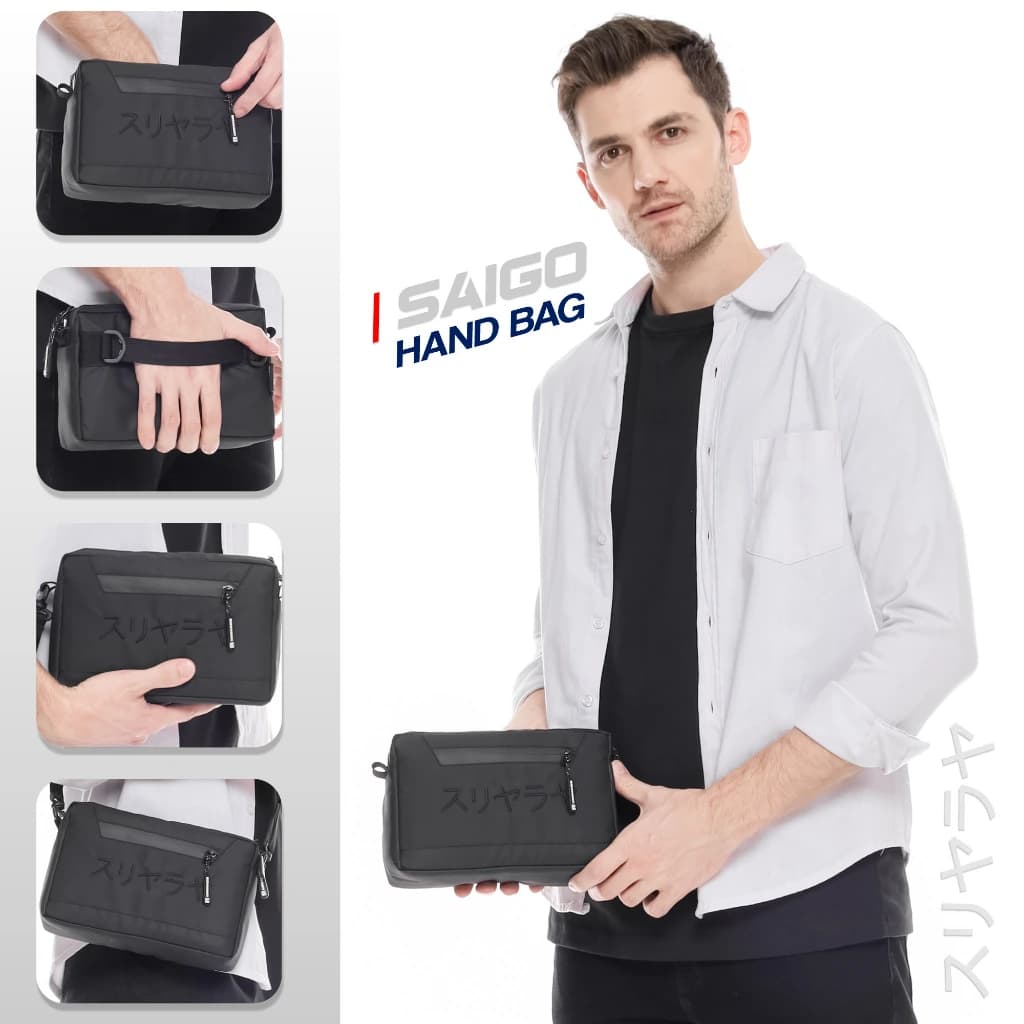 MR MADS - Tas Selempang Pria "SAIGO" Clutch Bag - Sling Bag Waterproof