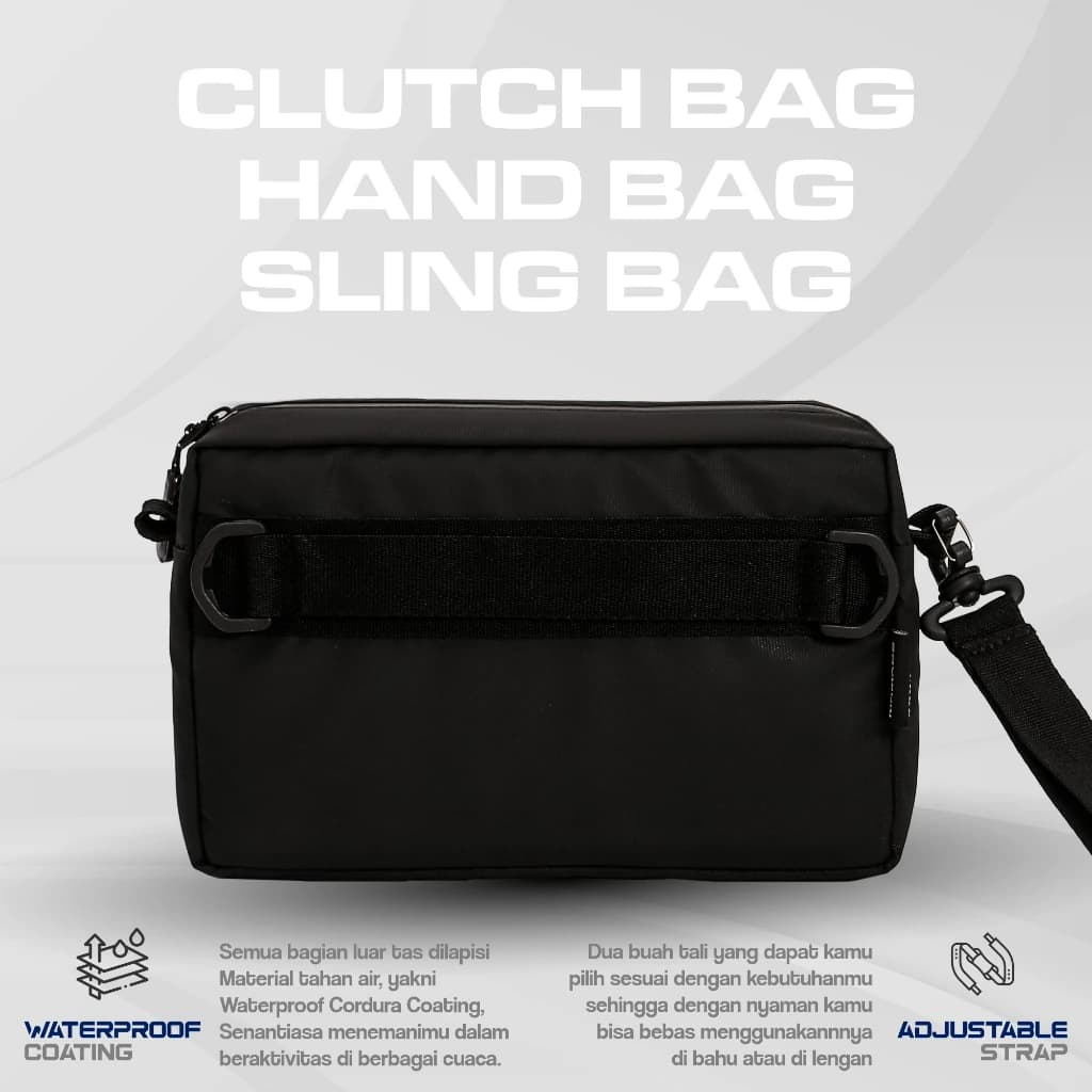 MR MADS - Tas Selempang Pria "SAIGO" Clutch Bag - Sling Bag Waterproof