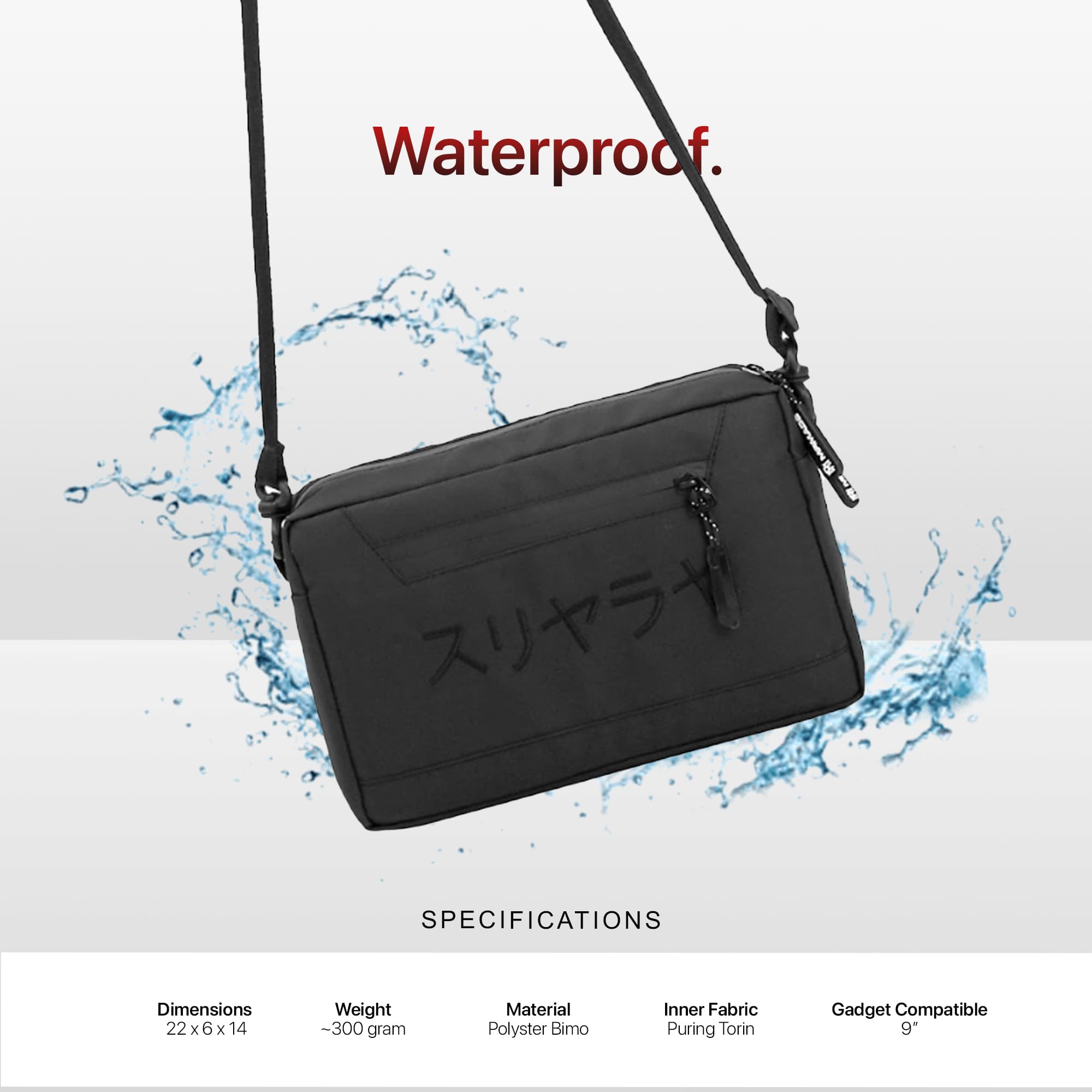 Mr Mads - Saigo Hand Bag - Pouch Pria Wanita Tas Selempang Hand Bag