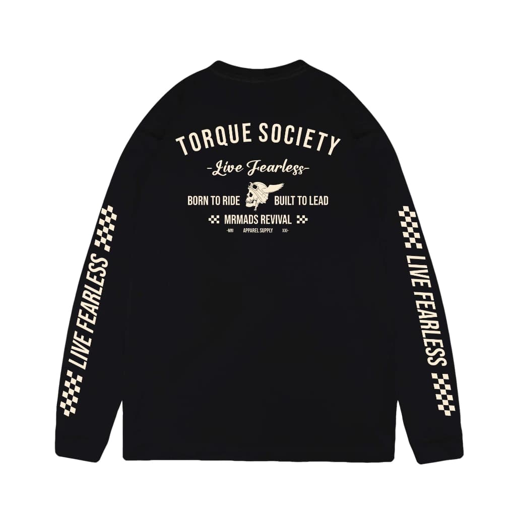Mr Mads - T-Shirt Torque Society Black Long Sleeve