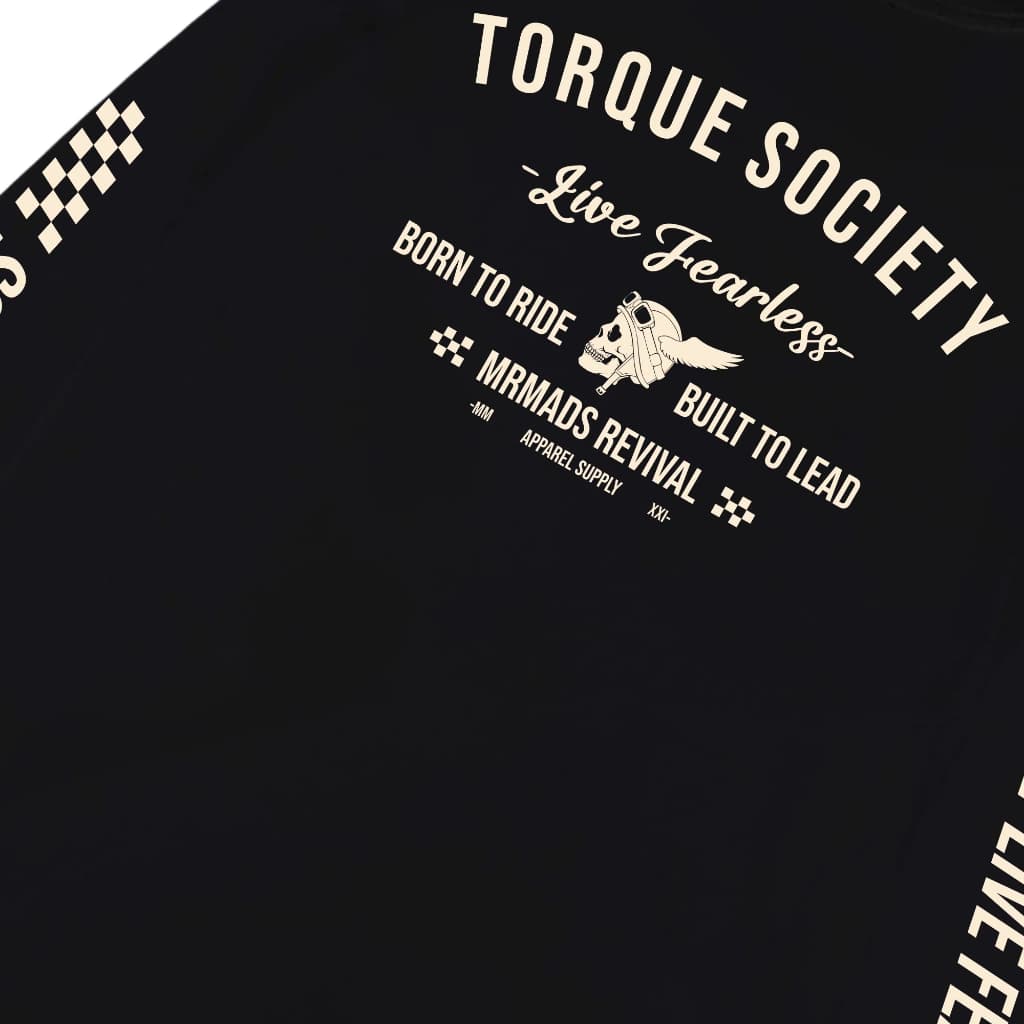 Mr Mads - T-Shirt Torque Society Black Long Sleeve