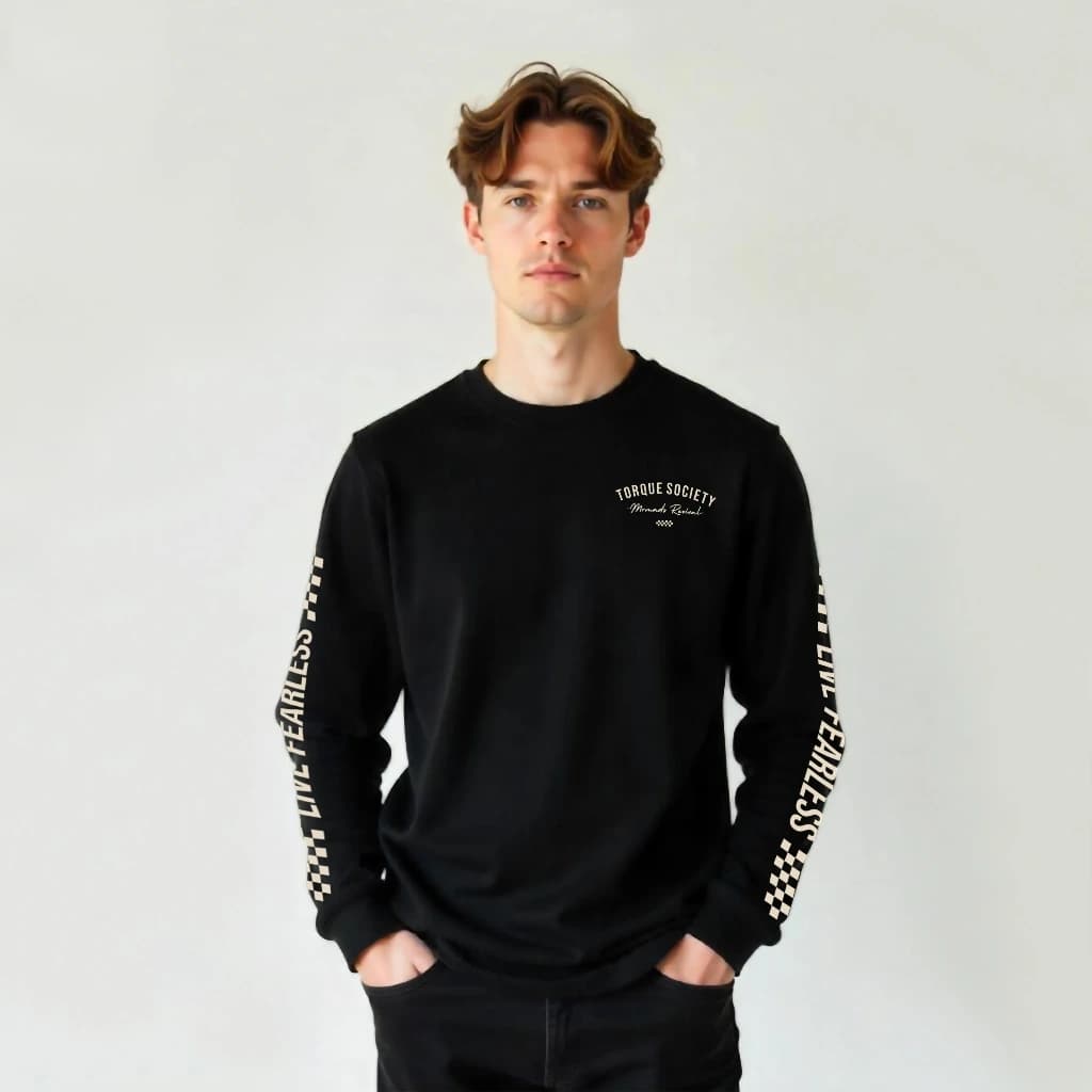Mr Mads - T-Shirt Torque Society Black Long Sleeve