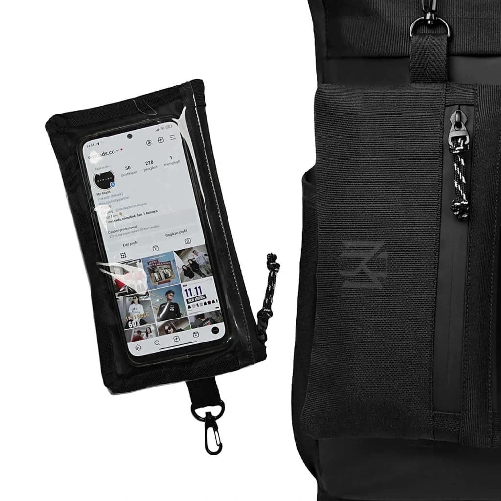 Mr Mads - Velkan Backpack Pria - Tas Ransel Pria Wanita Tas Punggung Pria Outdoor Free Pouch Kapasitas Besar Tas laptop 15 Inc - Waterproof