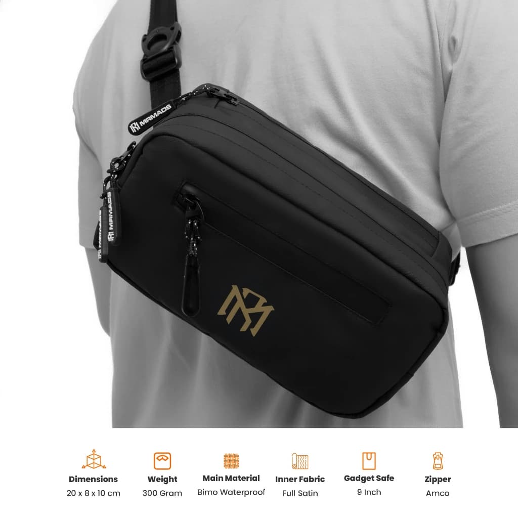 Mr Mads - Wilder Sling Bag Tas Selempang Pria Waistbag Pria crossbody & shoulder bags