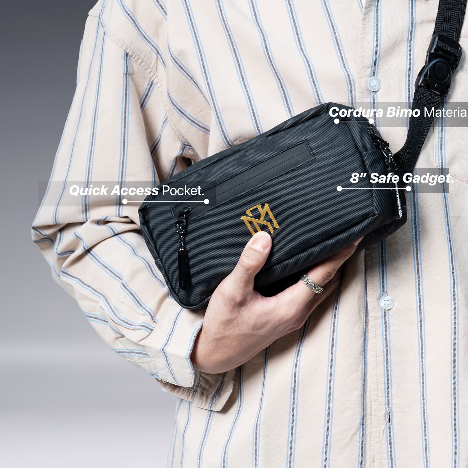 Mr Mads - Wilder Sling Bag Tas Selempang Pria Waistbag Pria crossbody & shoulder bags
