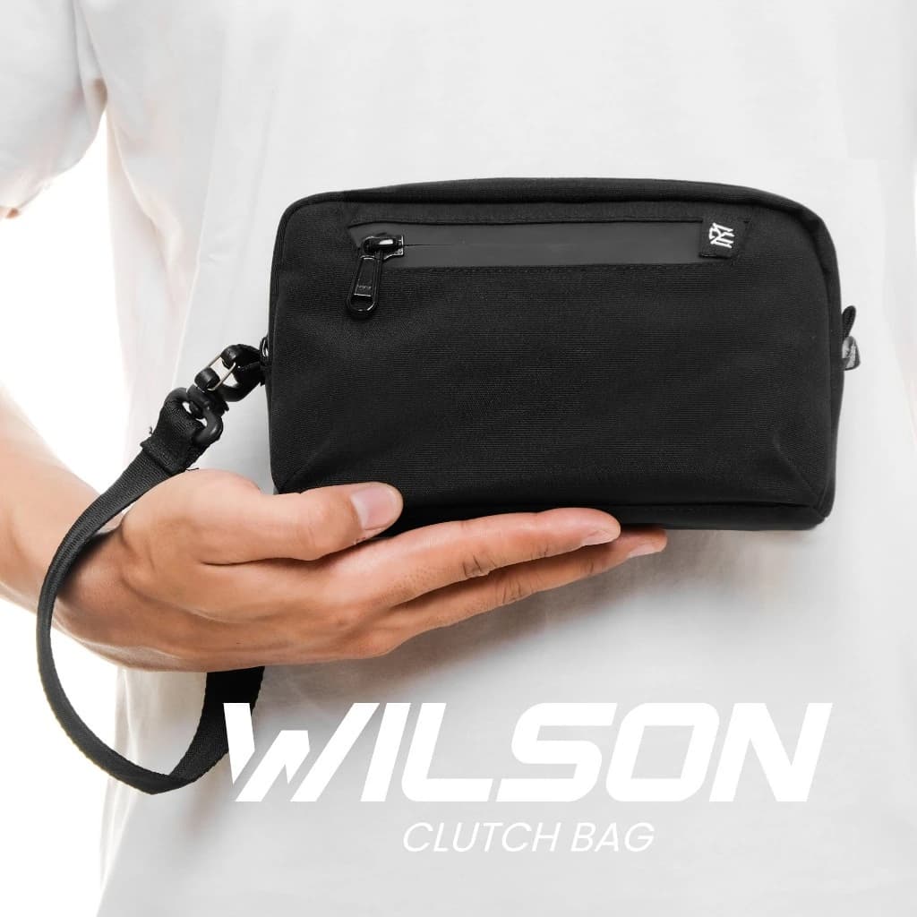 Mr Mads - Wilson Clutch Bag Anti Bara - Hand Bag Pouch Bag Pria Wanita (Unisex) - Waterproof