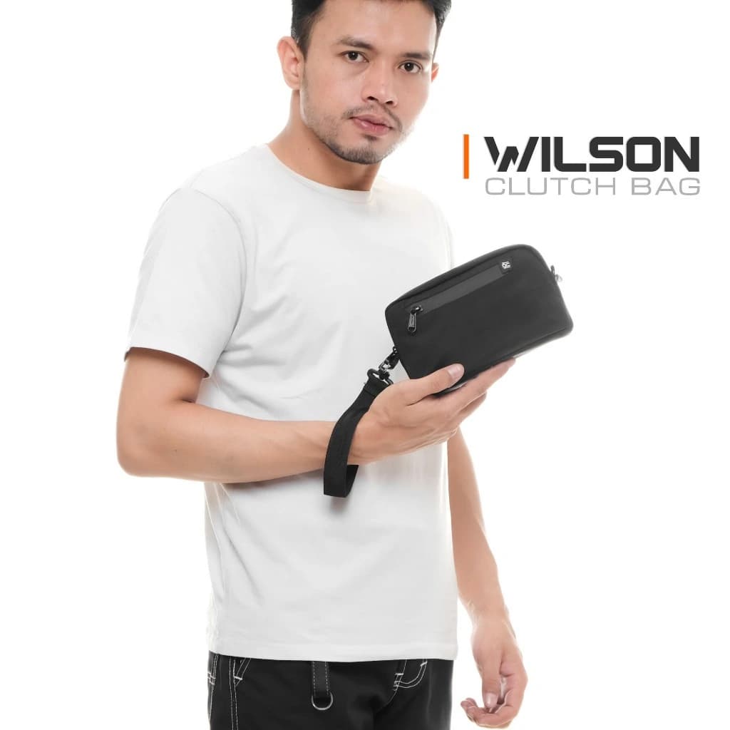 Mr Mads - Wilson Clutch Bag Anti Bara - Hand Bag Pouch Bag Pria Wanita (Unisex) - Waterproof