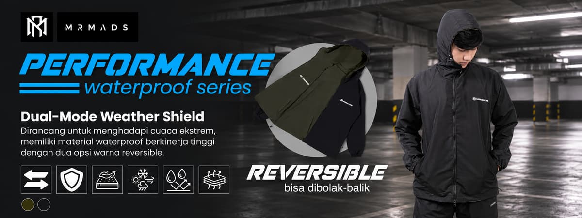 Jaket waterproof reversible MR MADS