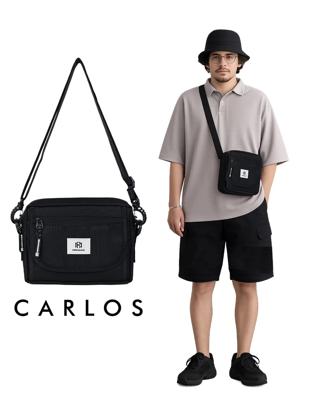Mr Mads - Carlos - Tas Selempang Pria AUTHENTIC