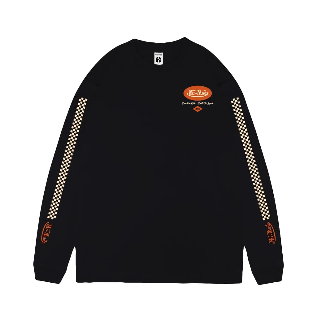 Mr Mads - T-Shirt Country Lane Black Long Sleeve