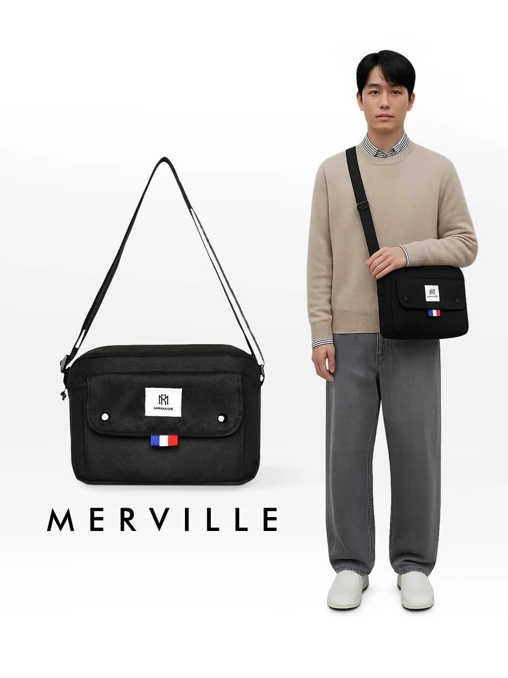 Mr Mads - Merville Sling Bag Tas Selempang Pria Waistbag Pria crossbody & shoulder bags
