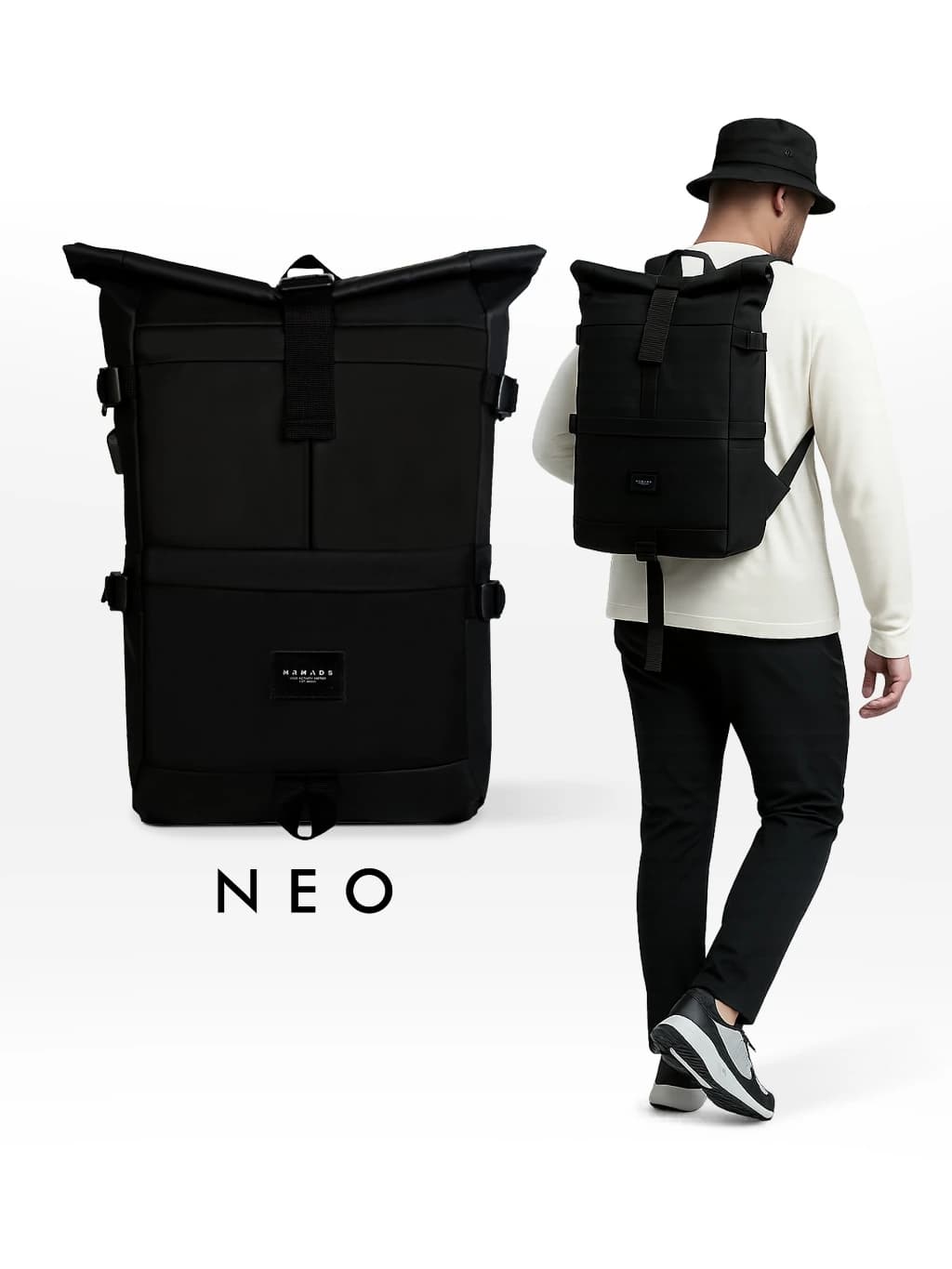 MR MADS - Tas Ransel Pria “NEO” Backpack - Tas punggung Pria - Tas Laptop - Ransel Waterproof