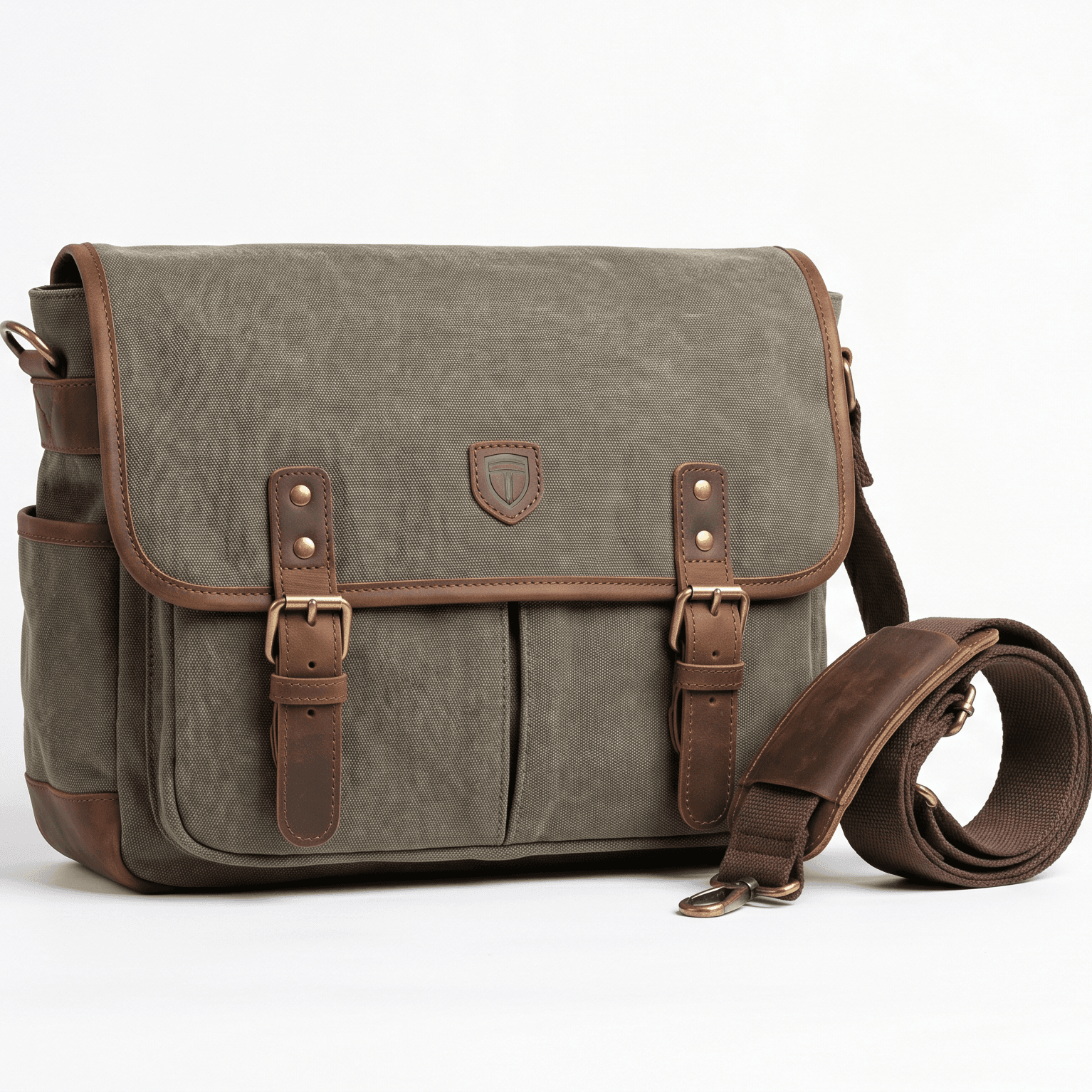 Mr Mads - Shibuya Messenger Bag Khaki Brown
